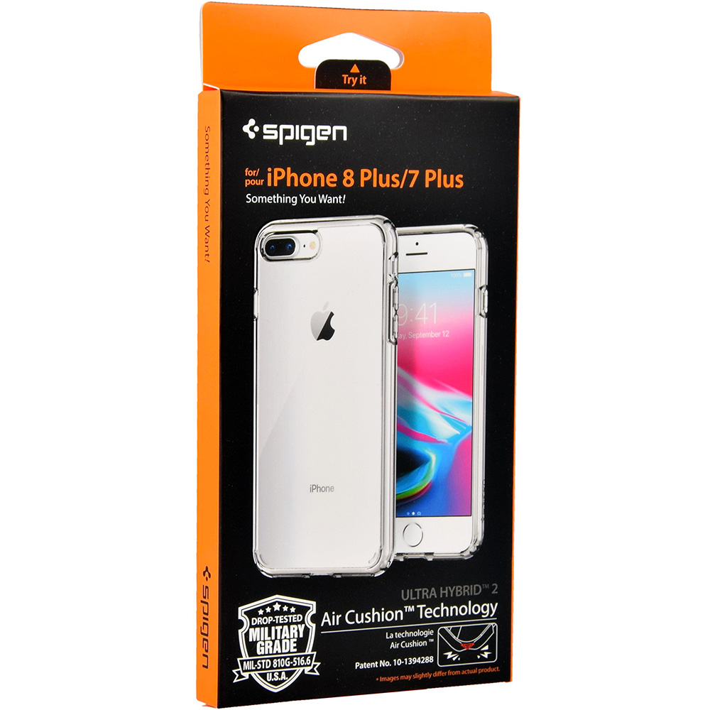 Oryginalne etui Ultra Hybrid od marki Spigen dla iPhone 8,7 Plus